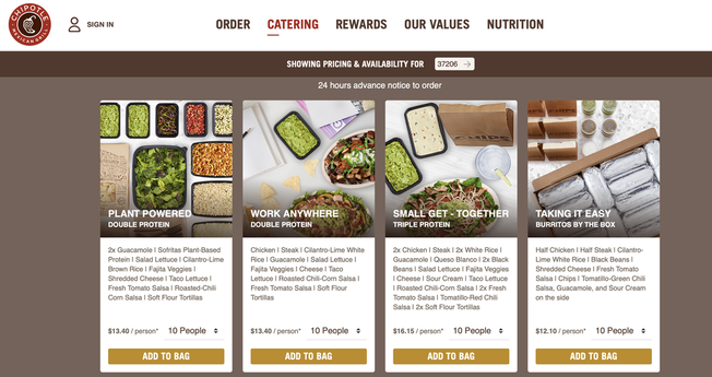 Chipotle Catering